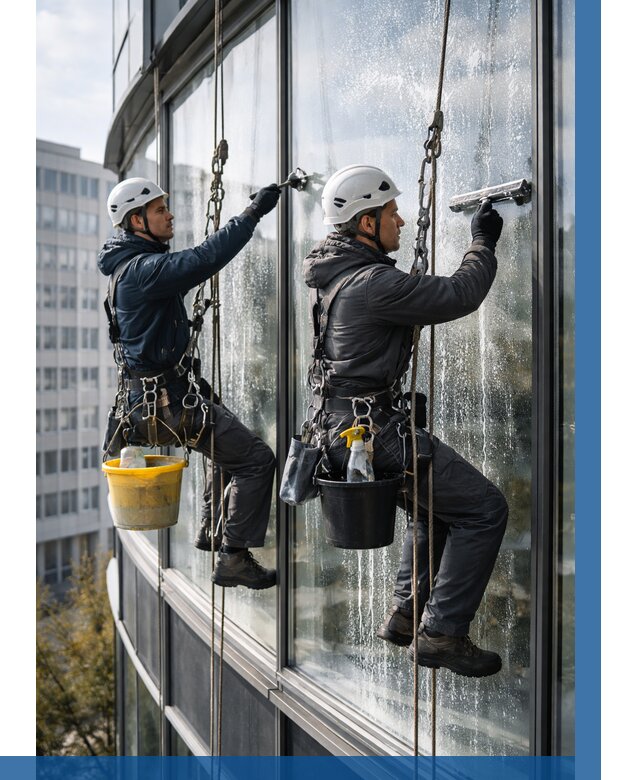 Мойка панорамных окон в Петрозаводске от 355 р. заказать у ВЫСОТНИК-Птр