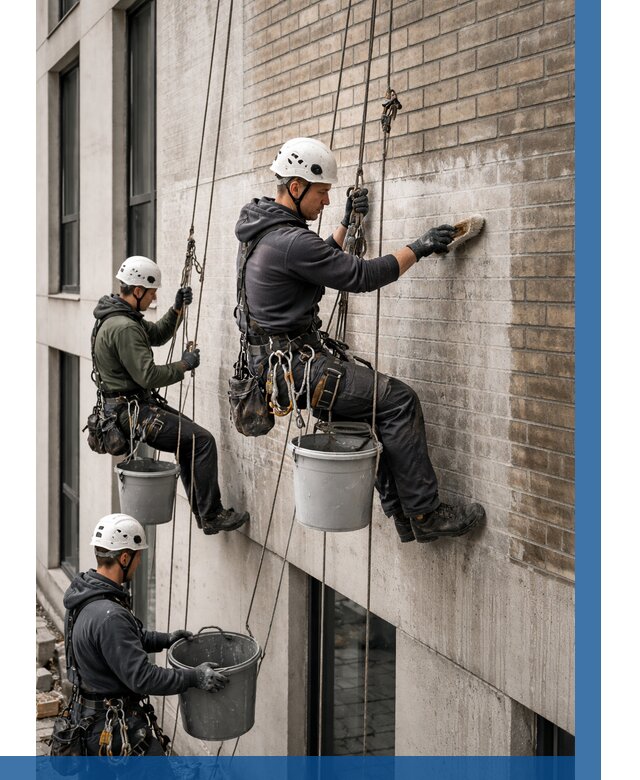 Удаление высолов с фасада в Петрозаводске от 254 р. | ВЫСОТНИК-Птр