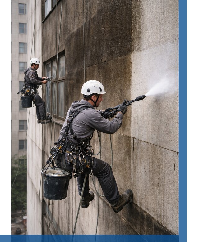 Очистка фасада от копоти в Петрозаводске от 254 р. | ВЫСОТНИК-Птр