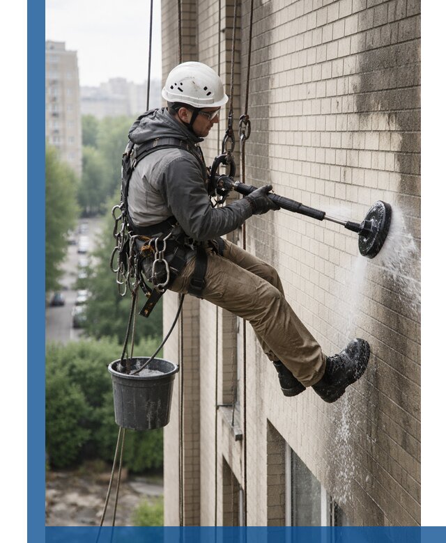 Очистка фасада от копоти в Петрозаводске профессионально и безопасно