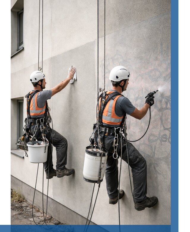 Антиграффити покрытие фасада в Петрозаводске от 609 р. | ВЫСОТНИК-Птр