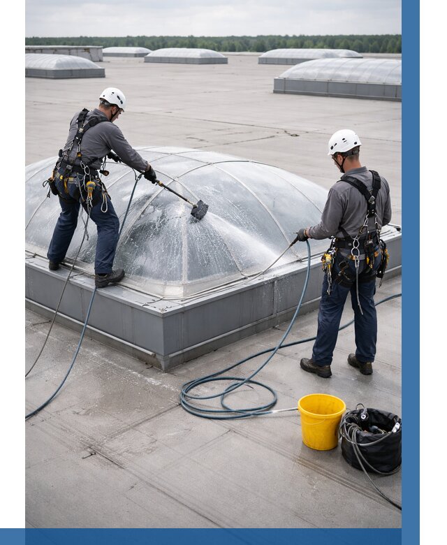 Мойка зенитных фонарей в Петрозаводске, заказать от 4568 р. | ВЫСОТНИК-Птр