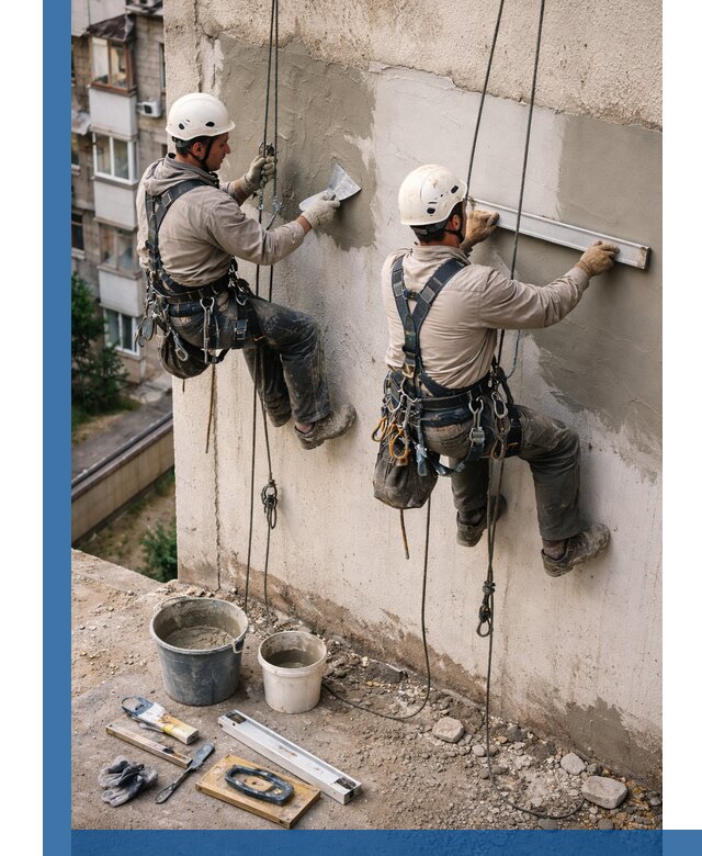 Комплексный ремонт штукатурного фасада с гарантией в Петрозаводске