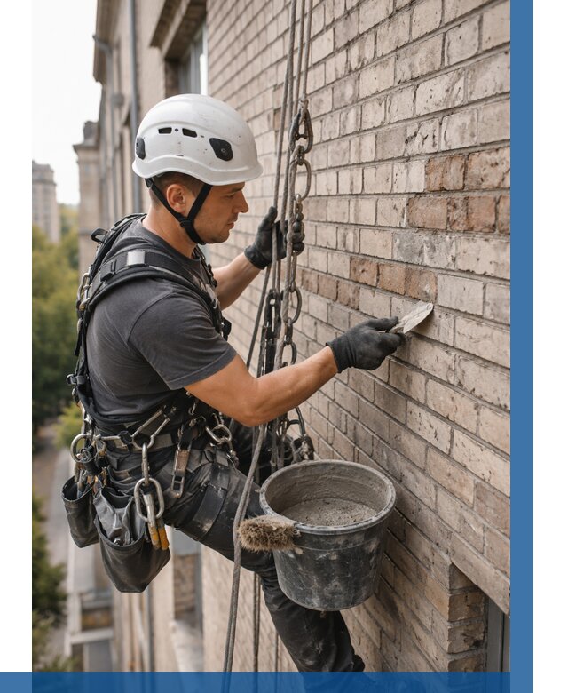 Ремонт кирпичной кладки фасада в Петрозаводске от 1827 р. | ВЫСОТНИК-Птр