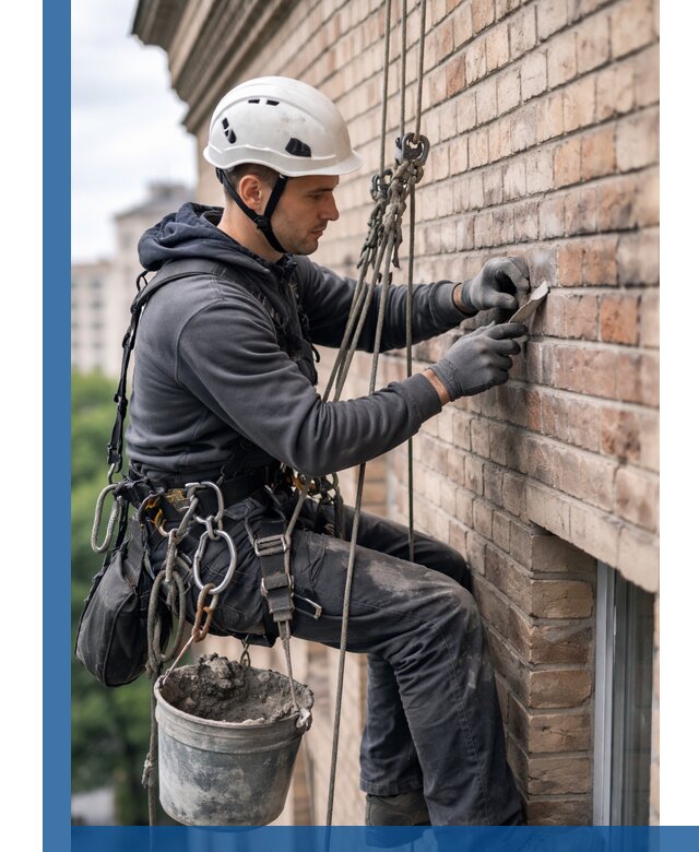 Качественный ремонт кирпичной кладки фасада в Петрозаводске с гарантией