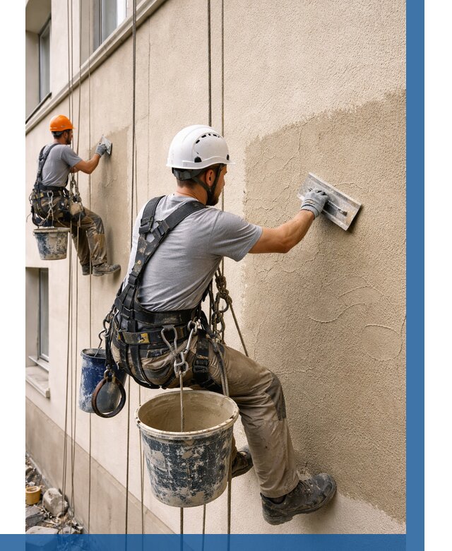 Декоративная штукатурка фасада в Петрозаводске от 1218 р. | ВЫСОТНИК-Птр