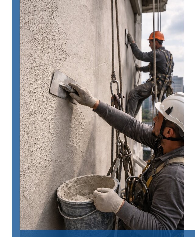 Декоративная штукатурка фасада с утеплением и защитой в Петрозаводске