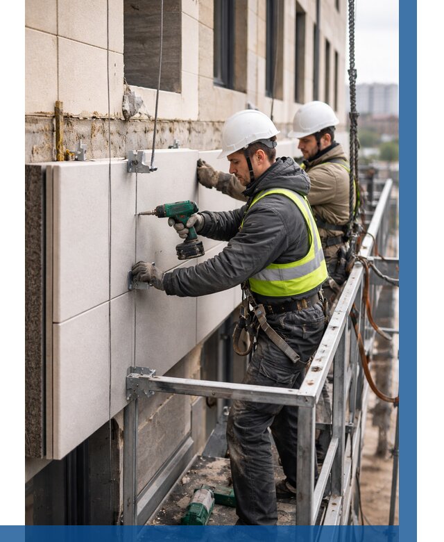 Монтаж фасадных термопанелей в Петрозаводске от 1523 р. | ВЫСОТНИК-Птр