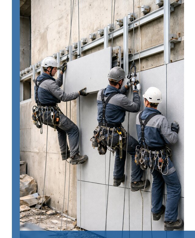 Монтаж вентилируемого фасада в Петрозаводске под ключ с гарантией качества