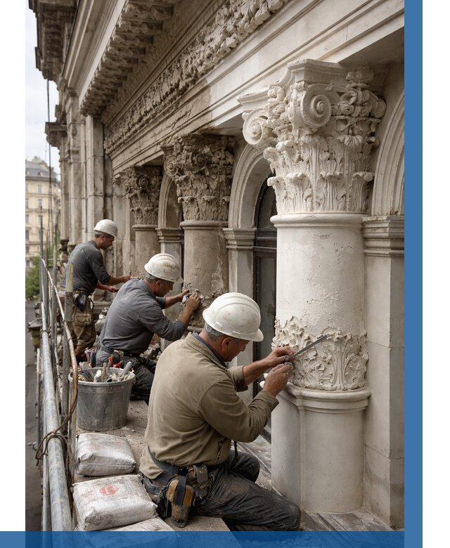 Реставрация фасадной лепнины в Петрозаводске от 2538 р. | ВЫСОТНИК-Птр