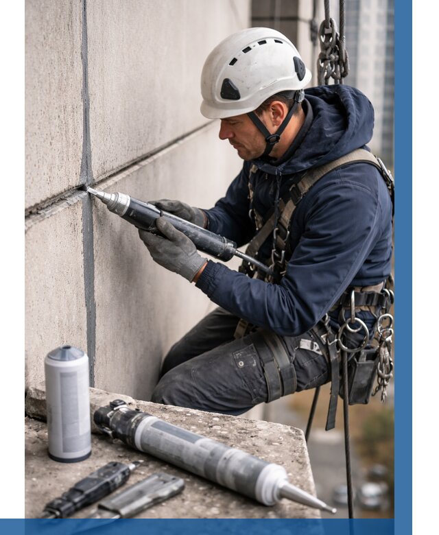 Вторичная герметизация швов в Петрозаводске от 457 р. | ВЫСОТНИК-Птр