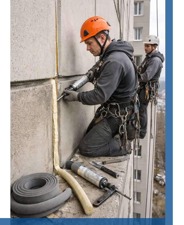 Теплый шов межпанельные швы в Петрозаводске от 711 р. | ВЫСОТНИК-Птр