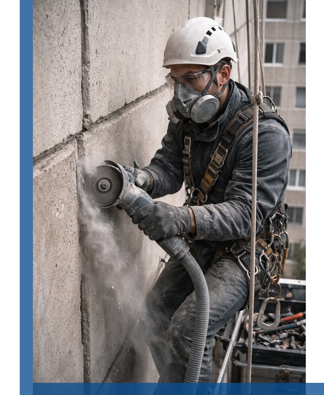 Штробление межпанельных швов в Петрозаводске качественно и быстро