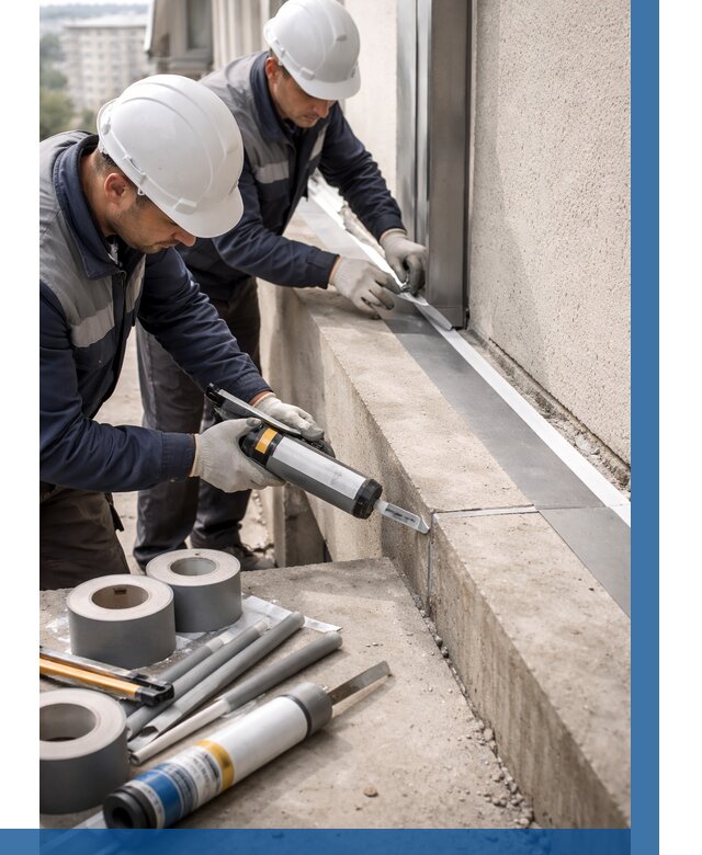 Герметизация примыкания балкона в Петрозаводске от 4568 р. | ВЫСОТНИК-Птр