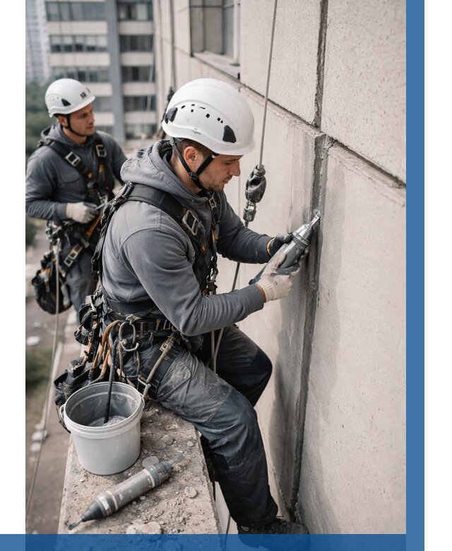 Ремонт деформационных швов здания в Петрозаводске от 1015 р. | ВЫСОТНИК-Птр