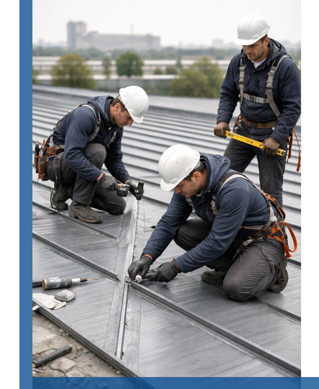 Ремонт фальцевой кровли в Петрозаводске срочно и качественно