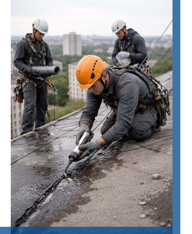 Устранение протечек кровли в Петрозаводске от 12180 р. | ВЫСОТНИК-Птр