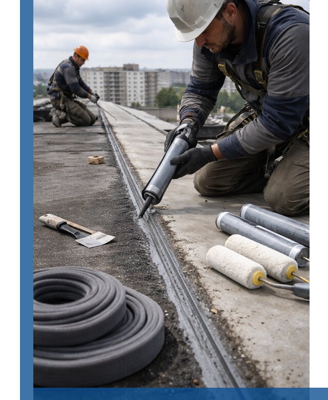 Герметизация швов кровли в Петрозаводске с гарантией герметичности