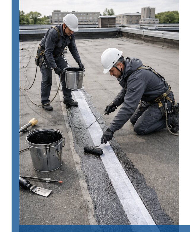 Гидроизоляция кровли мастикой в Петрозаводске надежная защита