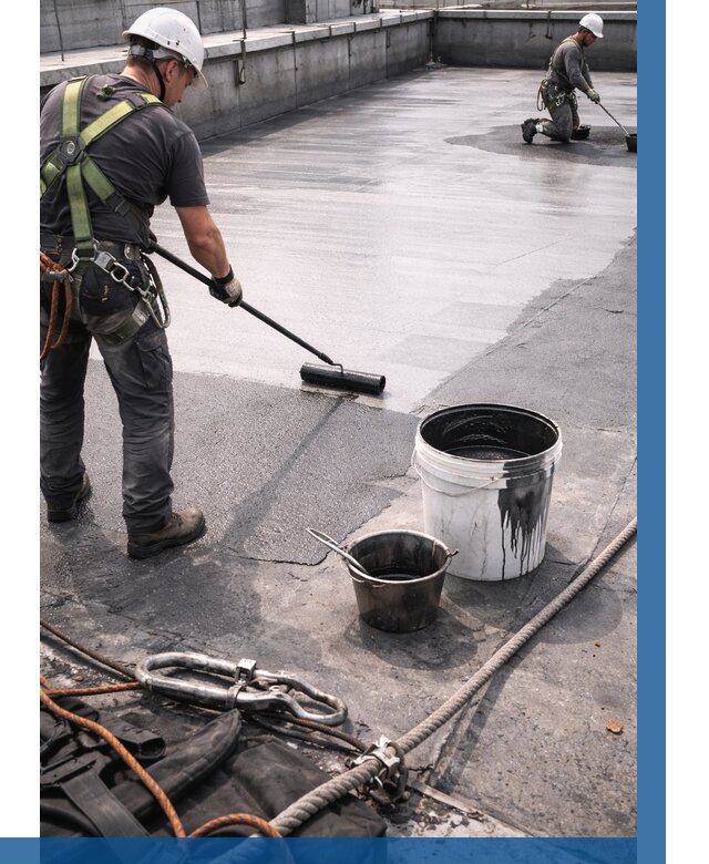 Гидроизоляция кровли жидкой резиной в Петрозаводске от 508 р. | ВЫСОТНИК-Птр