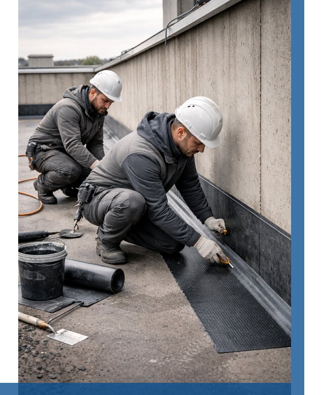 Гидроизоляция примыканий на кровле в Петрозаводске от 914 р. | ВЫСОТНИК-Птр