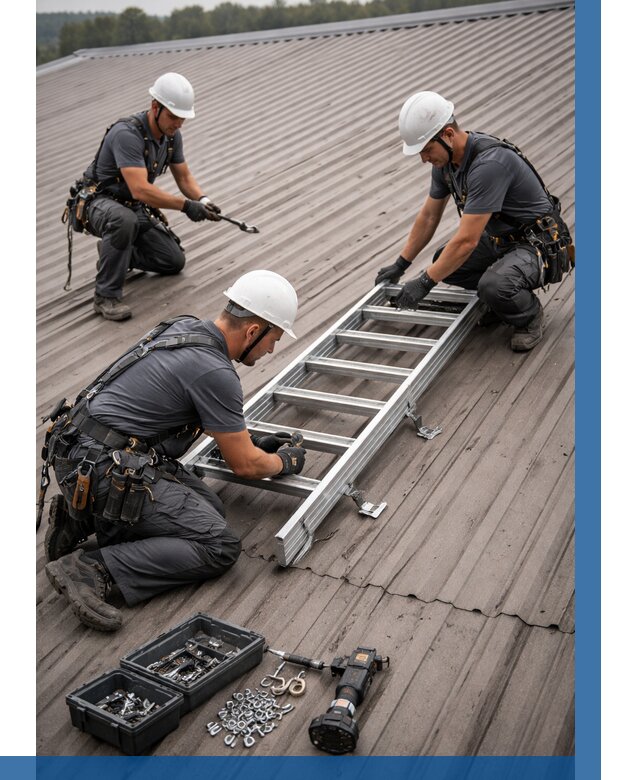 Монтаж кровельной лестницы в Петрозаводске от 4568 р. | ВЫСОТНИК-Птр