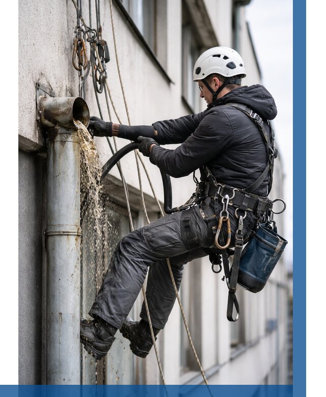 Прочистка водосточных труб в Петрозаводске от 3553 р. | ВЫСОТНИК-Птр