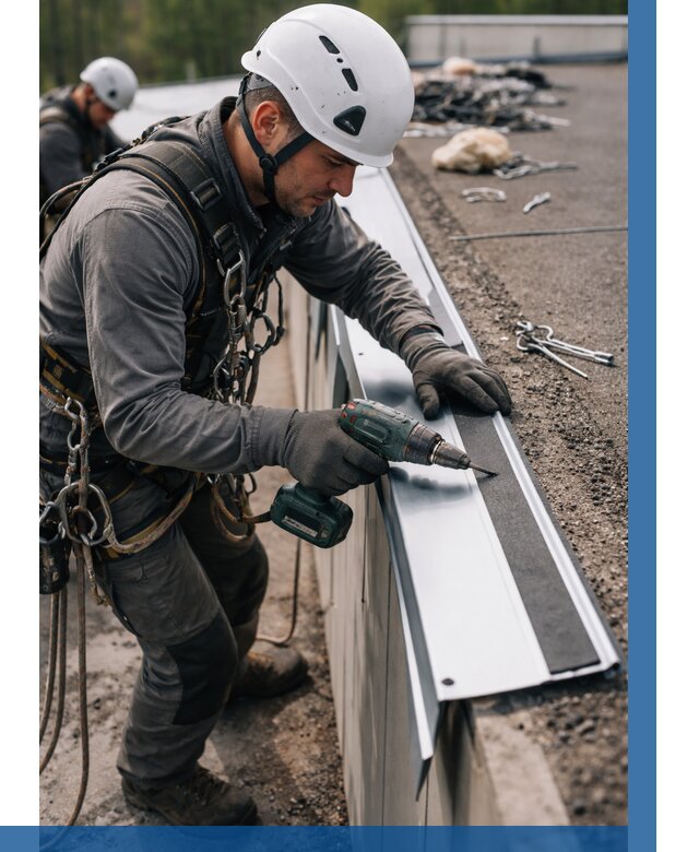 Монтаж капельника на кровле в Петрозаводске от 305 р. | ВЫСОТНИК-Птр