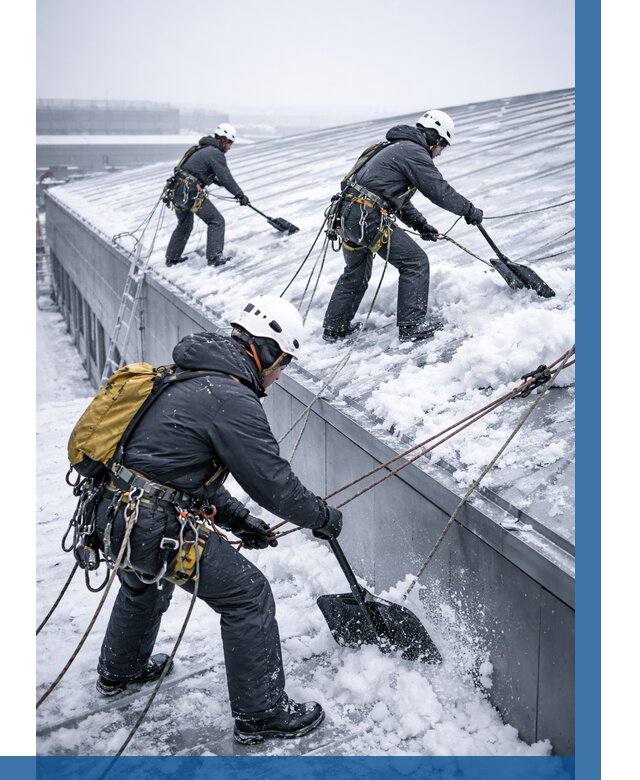 Очистка навесов от снега в Петрозаводске от 4568 р. | ВЫСОТНИК-Птр