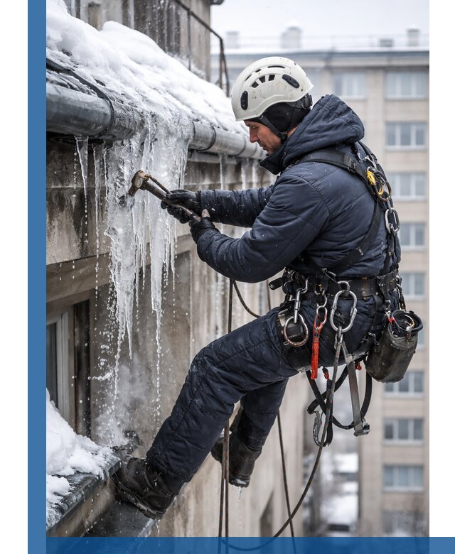 Удаление наледи и чистка водостоков в Петрозаводске оперативно и безопасно