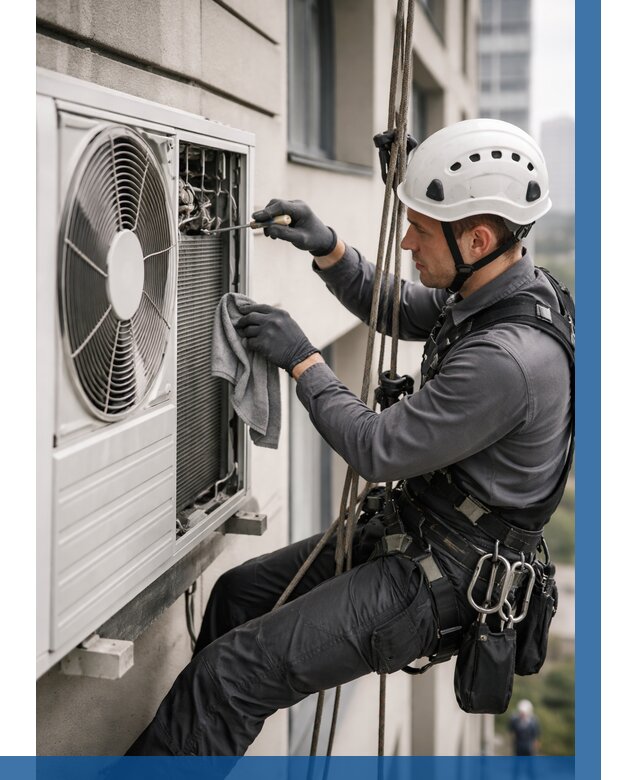 Обслуживание внешнего блока кондиционера в Петрозаводске от 2741 р.ВЫСОТНИК-Птр