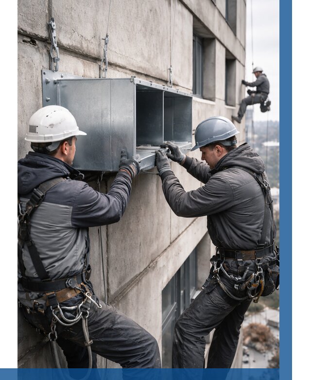 Монтаж вентиляционных коробов в Петрозаводске от 3045 р. | ВЫСОТНИК-Птр