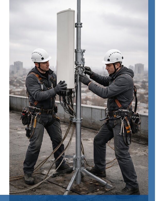 Монтаж антенн связи на крыше в Петрозаводске от 8628 р. | ВЫСОТНИК-Птр