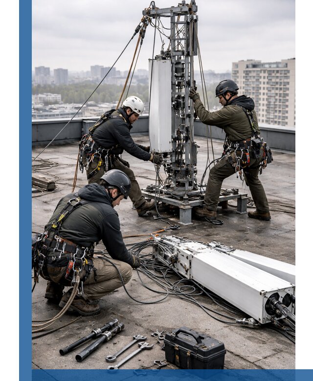 Демонтаж антенн на крыше зданий в Петрозаводске с гарантией