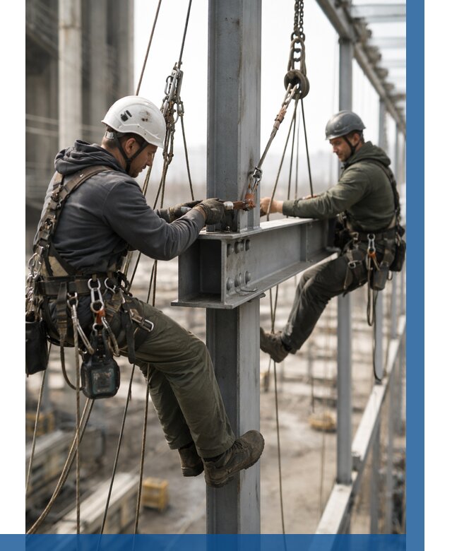 Монтаж металлоконструкций на высоте в Петрозаводске от 3553 р. | ВЫСОТНИК-Птр