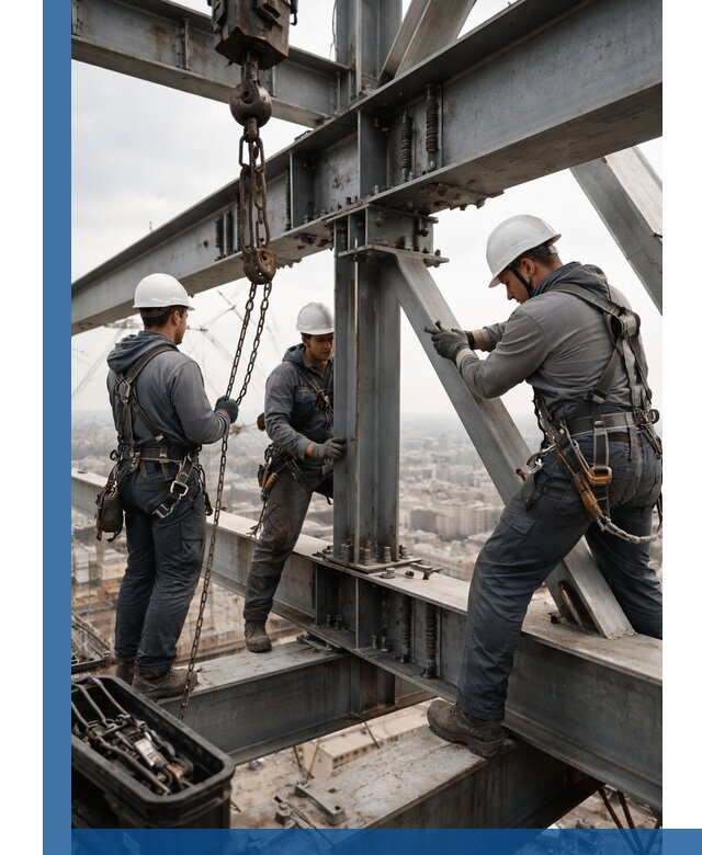 Профессиональный монтаж металлоконструкций на высоте в Петрозаводске