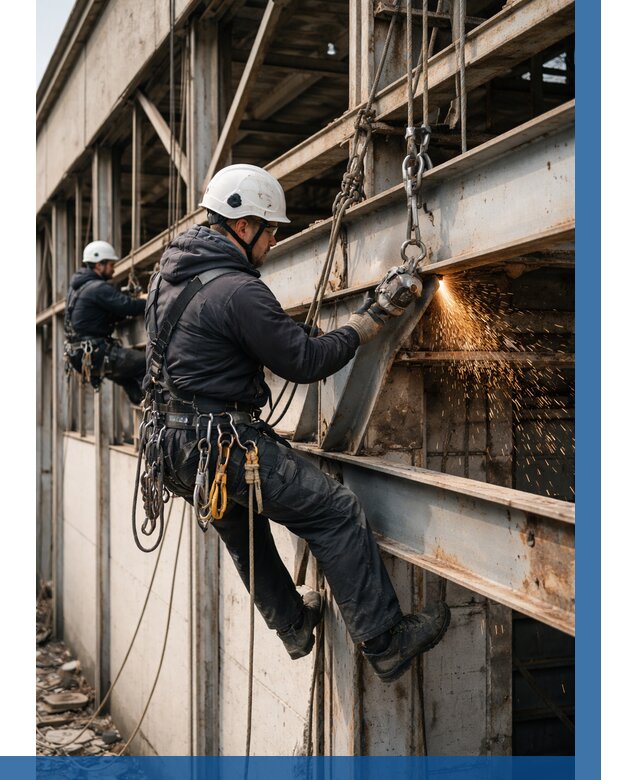 Демонтаж металлоконструкций на высоте в Петрозаводске от 6598р. |ВЫСОТНИК-Птр