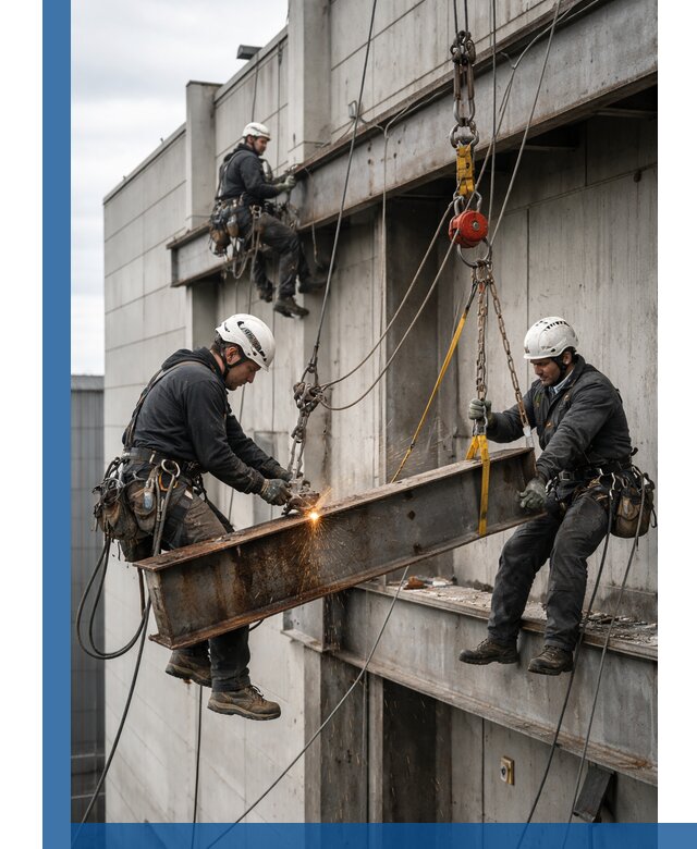 Демонтаж металлоконструкций на высоте в Петрозаводске под ключ