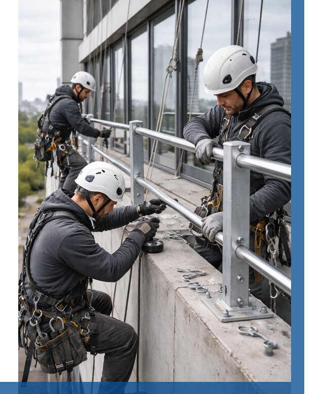 Монтаж ограждений на высоте в Петрозаводске, от 1218 р. | ВЫСОТНИК-Птр