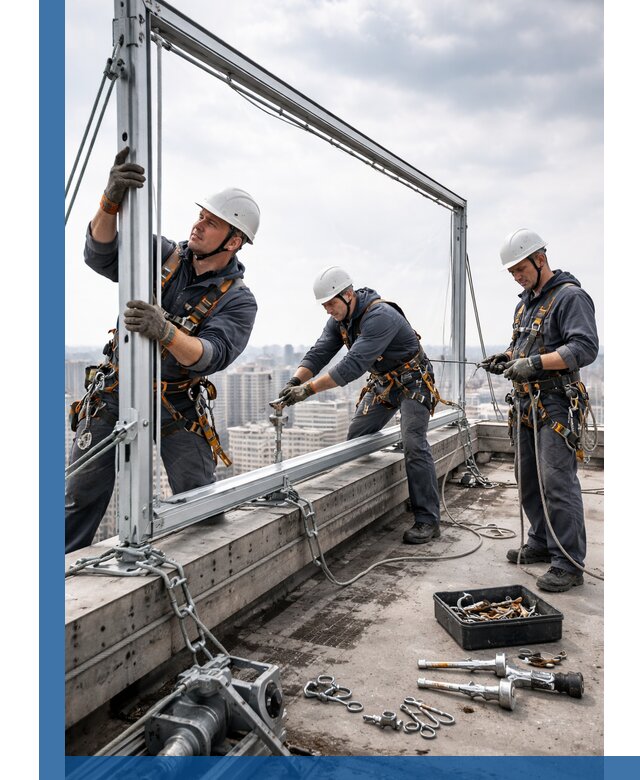 Монтаж крышных рекламных конструкций под ключ в Петрозаводске