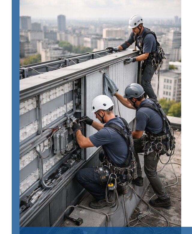 Профессиональное обслуживание крышной рекламы в Петрозаводске под ключ