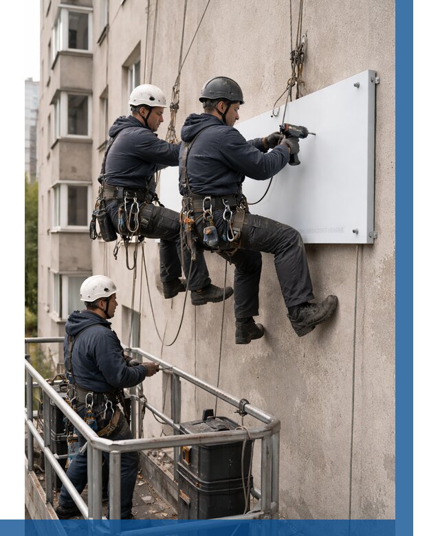 Монтаж табличек и указателей в Петрозаводске от 3553 р. | ВЫСОТНИК-Птр