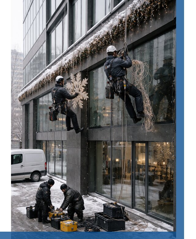 Демонтаж новогоднего оформления в Петрозаводске от 5583 р. | ВЫСОТНИК-Птр