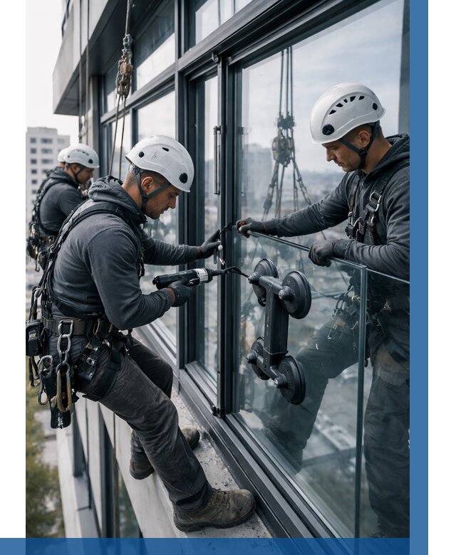 Витражное остекление зданий в Петрозаводске от 3553 р. | ВЫСОТНИК-Птр