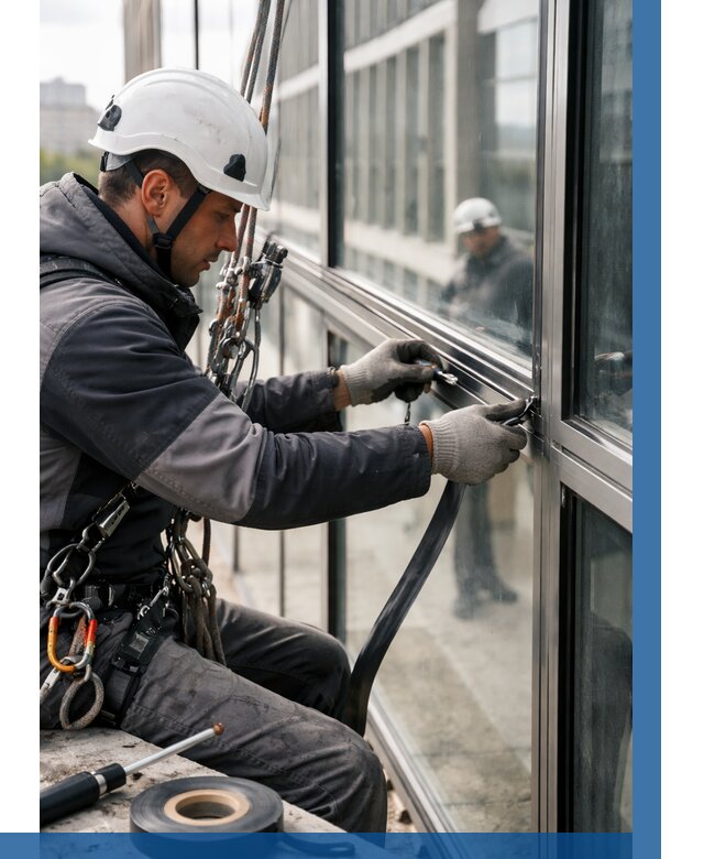 Ремонт витражных конструкций в Петрозаводске от 3553 р. | ВЫСОТНИК-Птр