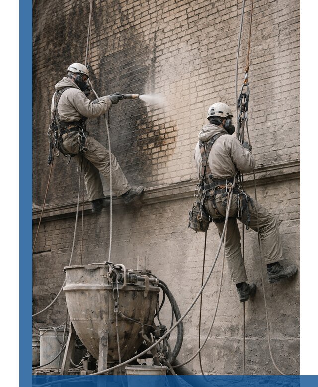 Пескоструйная очистка фасадов в Петрозаводске профессионально