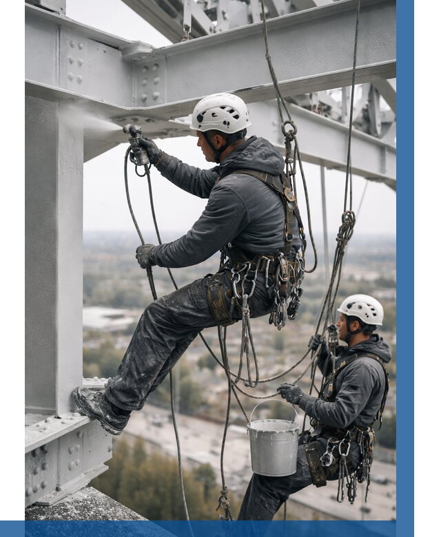 Покраска металлоконструкций на высоте в Петрозаводске 355 р |ВЫСОТНИК-Птр