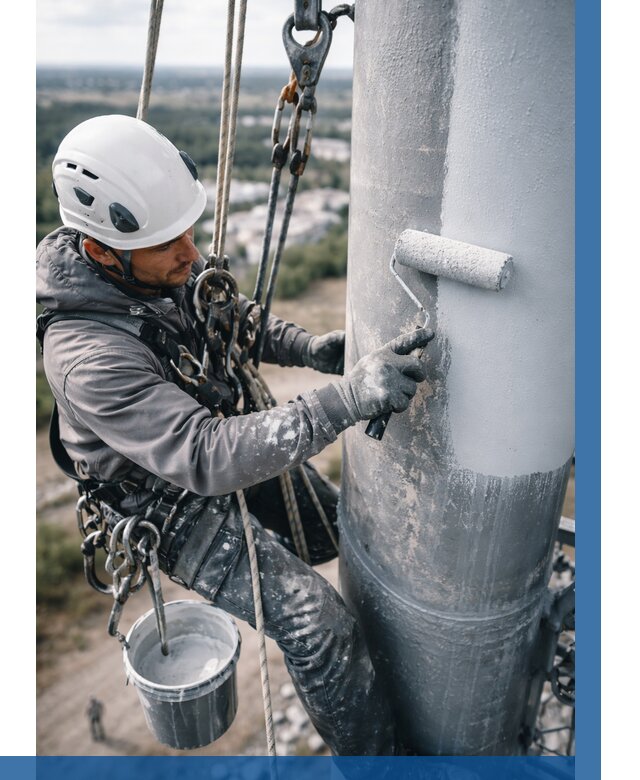 Покраска мачт связи под ключ в Петрозаводске от 863 р. | ВЫСОТНИК-Птр