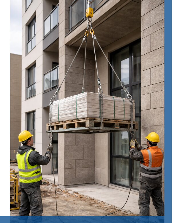 Подъем керамогранита на этаж в Петрозаводске от 3553 р. | ВЫСОТНИК-Птр