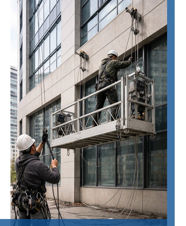 Монтаж и подъем фасадной люльки в Петрозаводске от 12180 р. | ВЫСОТНИК-Птр